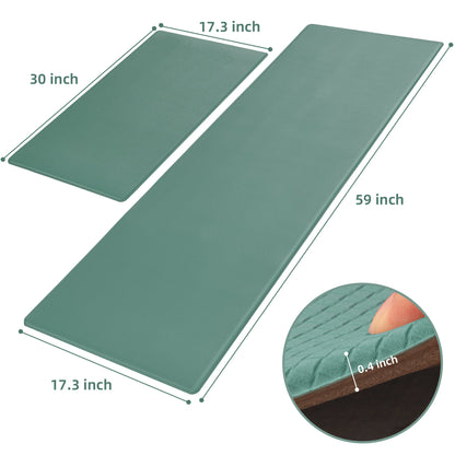 Kitchen Floor Mat Two-piece Set Of Non-slip, Waterproof And Easy To Sc