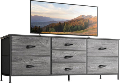 Dresser for Bedroom, 55 Inch Dresser TV Stand for 43, 55, 60 Inch TV,