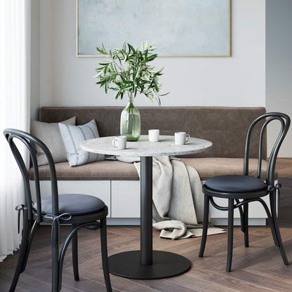 Bistro Lucy Small Mid-Century Modern Kitchen or Dining Table with Faux
