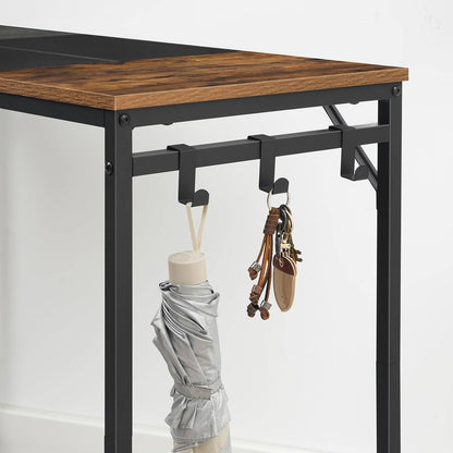 Computer Desk, Home Office Desk with Power Outlet, Modern Study
