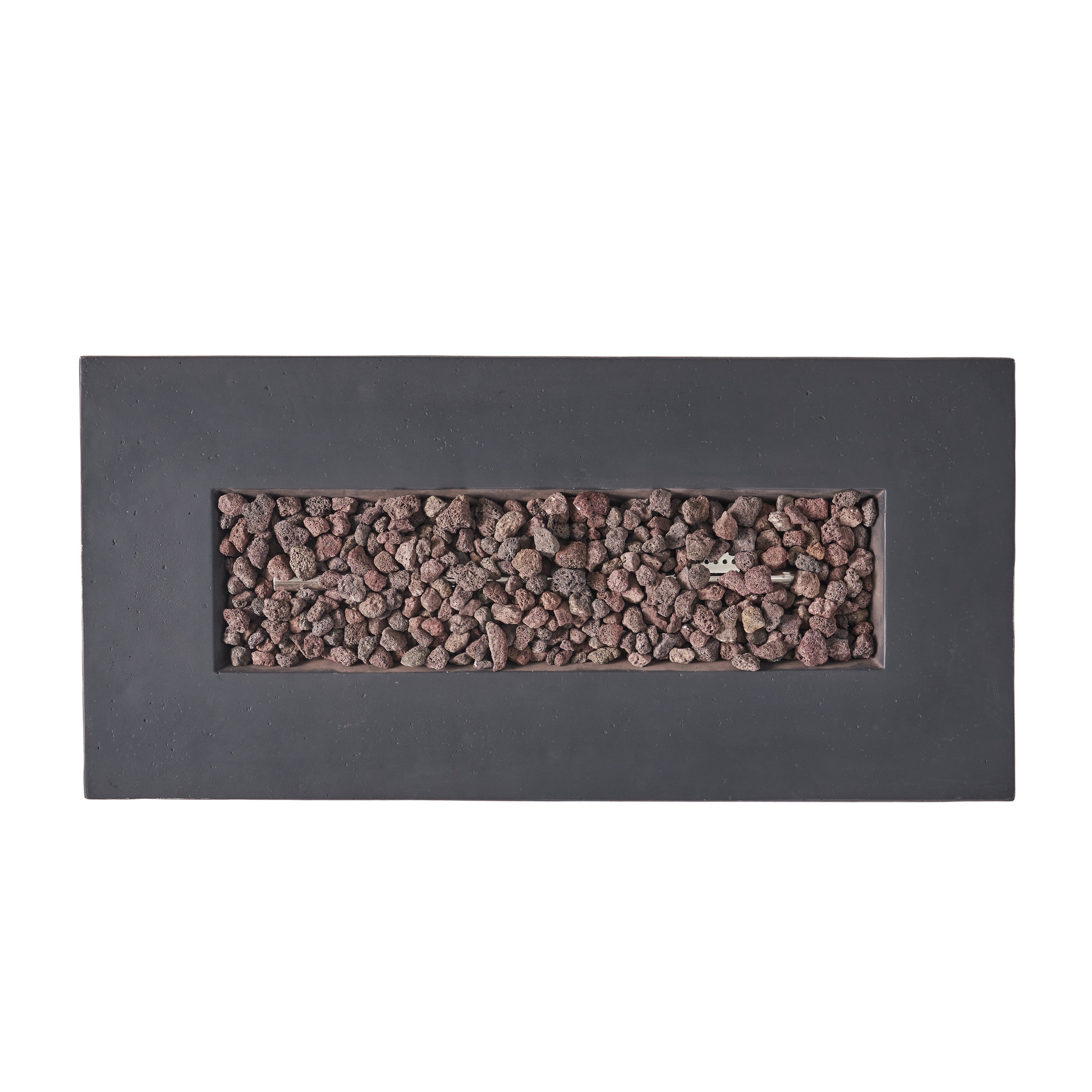 Contemporary Outdoor 40,000 BTU Propane Fire Pit Light Grey MgO