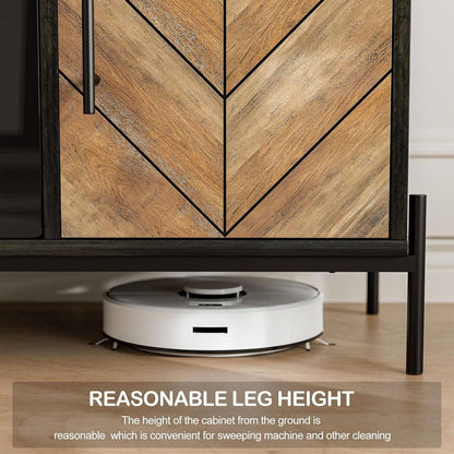 68&quot; TV Stand with 36&quot; Electric Fireplace Heater, Entertainment Center