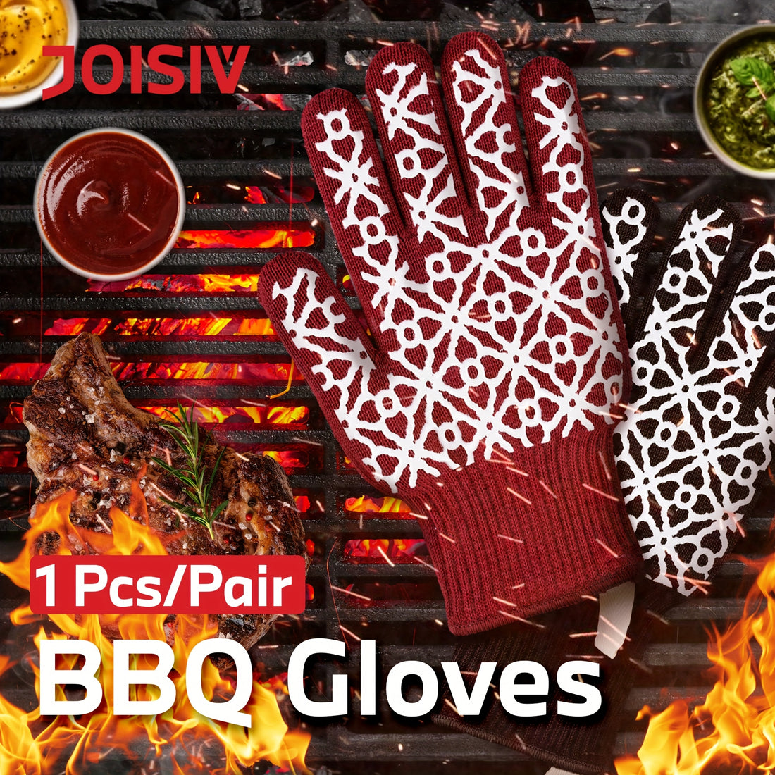 JOISIV BBQ/Outdoor Cooking Gloves 1 pair