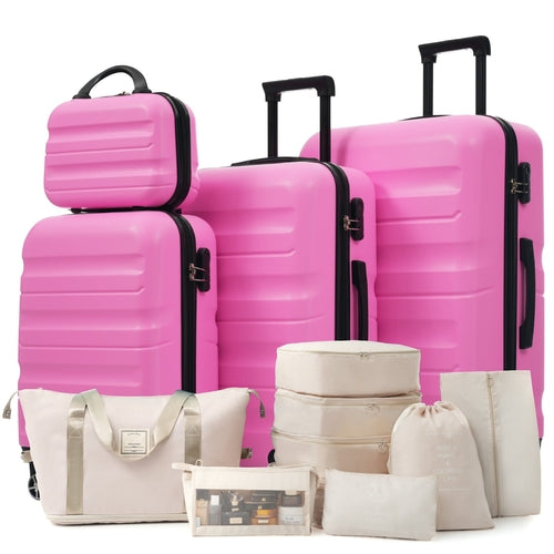 Hardshell ABS Luggage Set - Lightweight &amp; Durable Suitcases with Dual