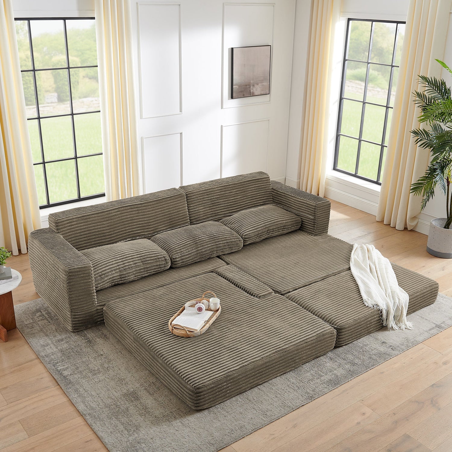 Right sofa seat,L shape Modular Sectional Sofa, Compressed Sectional