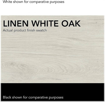 Linen White Oak Bookcase Set by Bush Furniture
