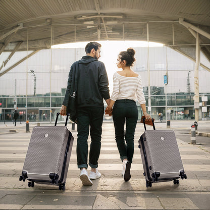 Luggage Sets 3 Piece Hardshell Suitcases with Wheels, Lightweight