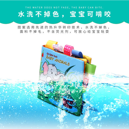 3D Toddlers Animal Foot Cloth Book Washable Montessori Baby Busy Board Early Learning Education Habits Knowledge Developing Toys