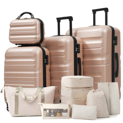 Hardshell ABS Luggage Set - Lightweight &amp; Durable Suitcases with Dual
