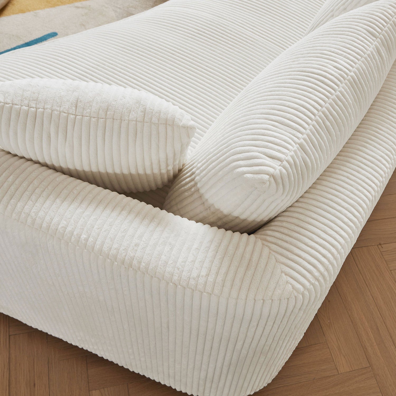 122.04 inch Oversized Sectional Sofa, Modern Couch with Chaise, Comfy