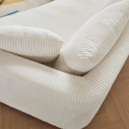 122.04 inch Oversized Sectional Sofa, Modern Couch with Chaise, Comfy