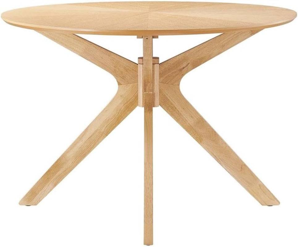EEI-3849-OAK Crossroads 71&quot; Oval Wood Dining Table, Oak