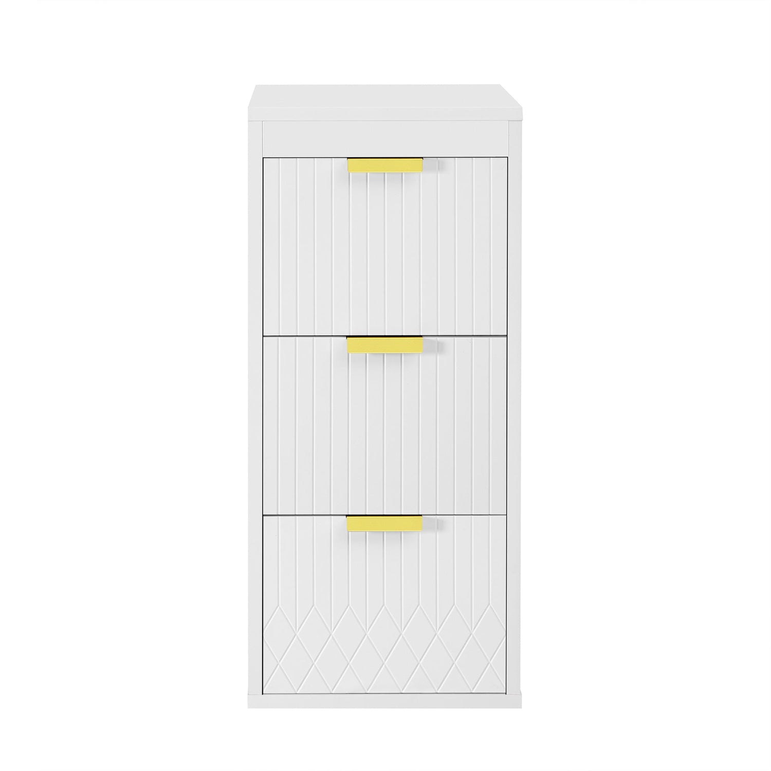 24inch Wall Mounted Floating Cabinet w/Side Cabinet Combo, Rectangular