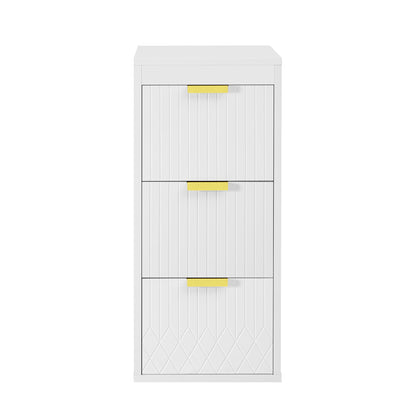 24inch Wall Mounted Floating Cabinet w/Side Cabinet Combo, Rectangular