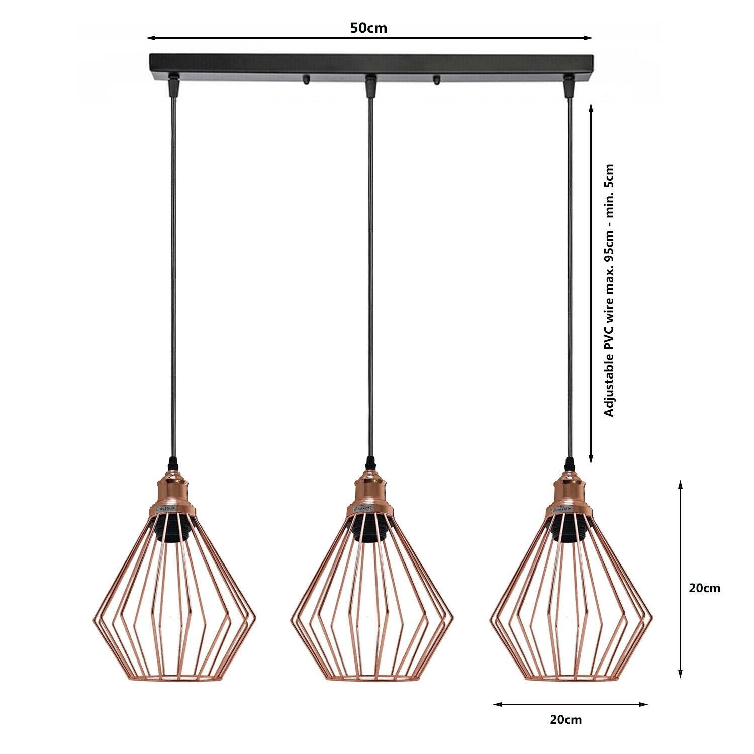 Linear Cage Pendant Light Fixture~3775