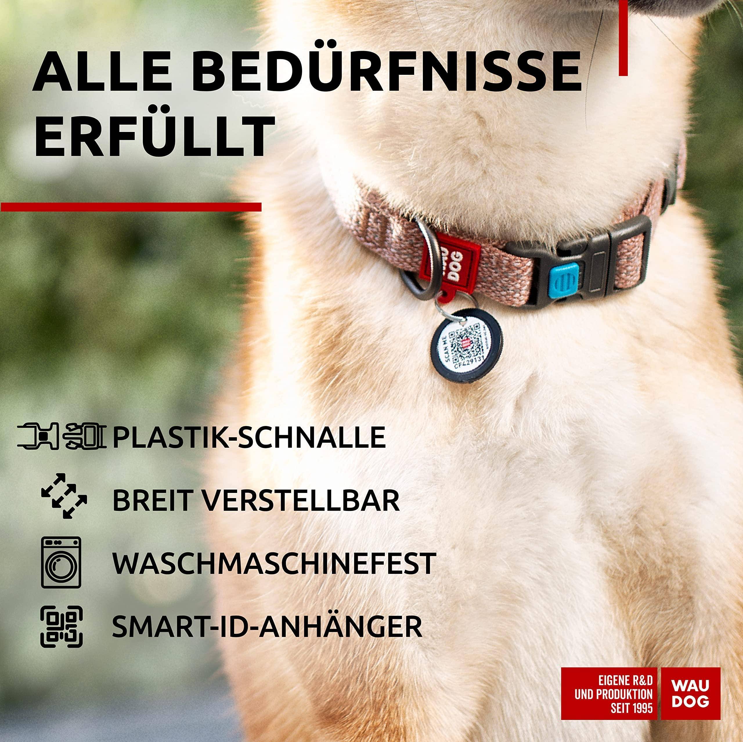 Reflective Cotton Dog Collar Eco Friendly Alt to Nylon Collar for