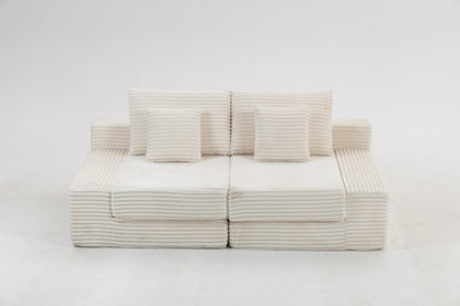 Double Lounge Chaise,Cloud Plush Sofa Bed,Upholstered Boneless Cloud