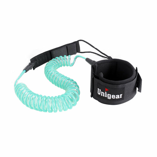 Coiled SUP Leash 10 feet with Waterproof Pouch