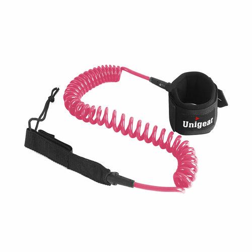 Coiled SUP Leash 10 feet with Waterproof Pouch