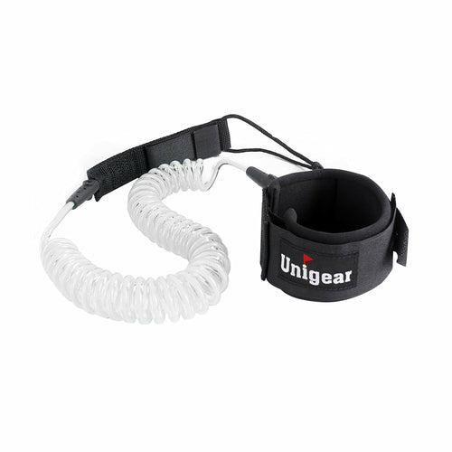 Coiled SUP Leash 10 feet with Waterproof Pouch