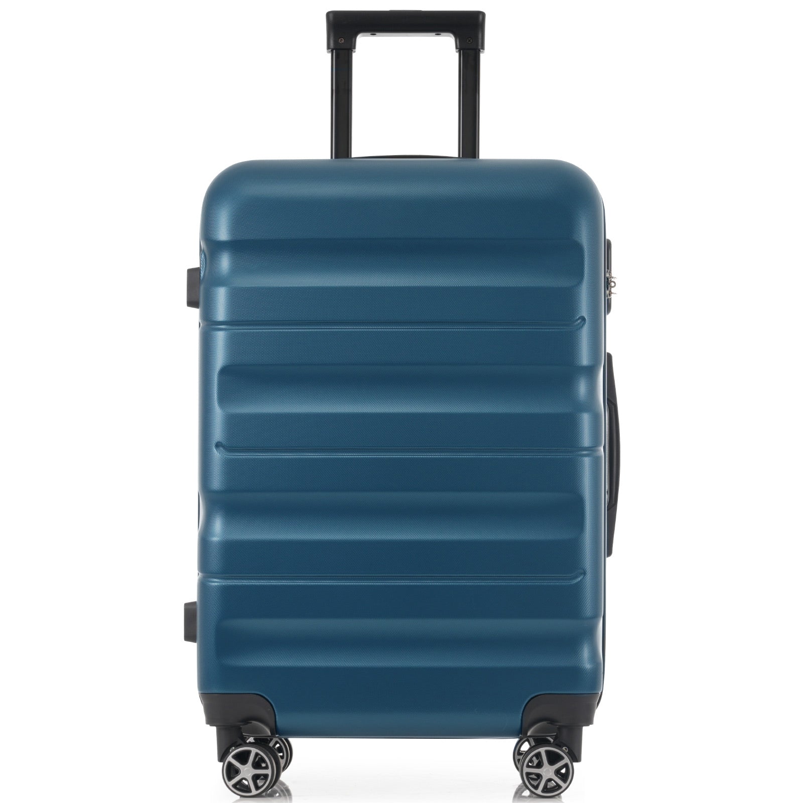 Hardshell ABS Luggage Set, 24-Inch Checked Suitcase with Spinner