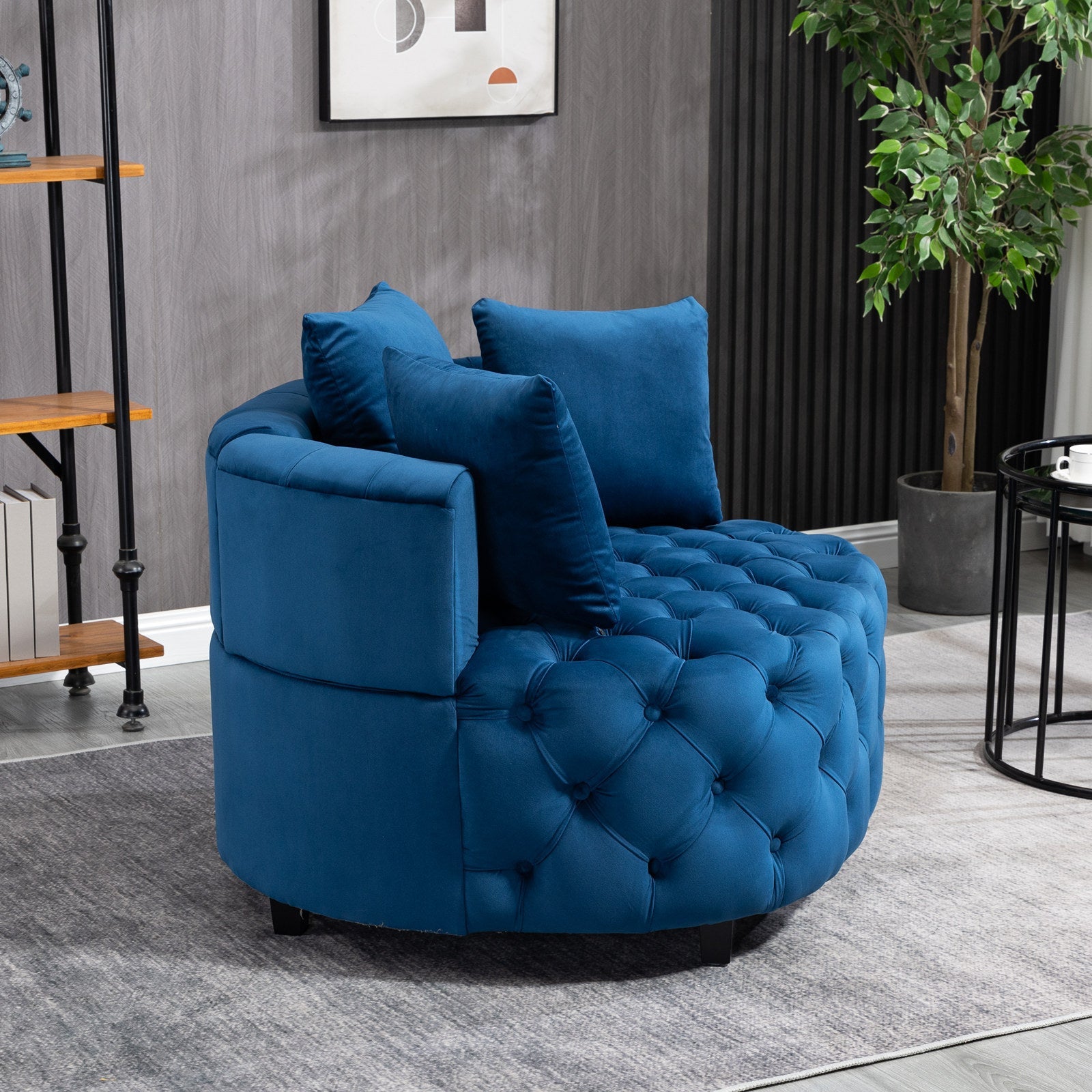 A&amp;A Furniture,Accent Chair / Classical Barrel Chair for living room /