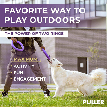 Puller Outdoor Dog Ring Toys   Dog Fetch Toy &amp; Tug of War Dog Toy for