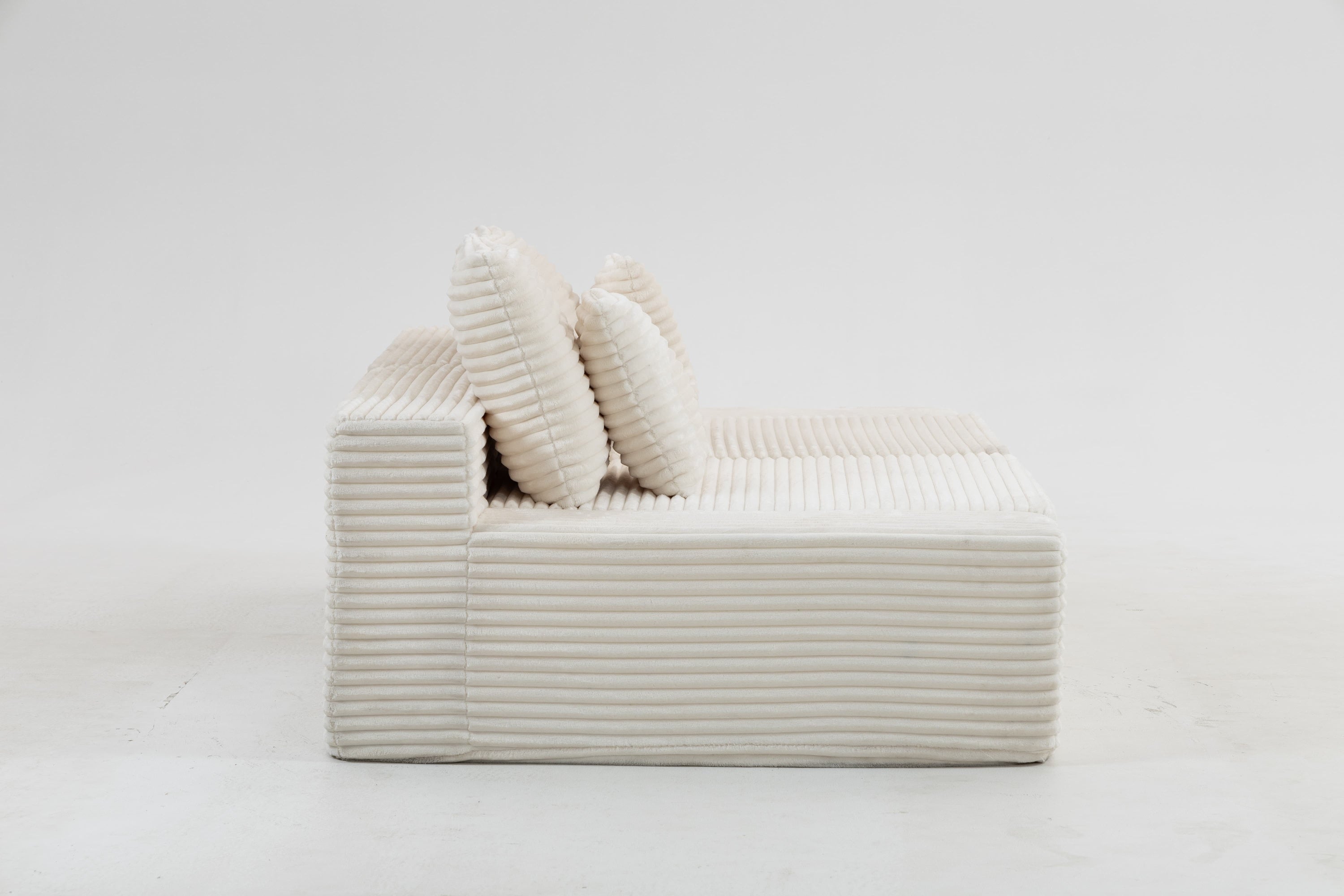 Double Lounge Chaise,Cloud Plush Sofa Bed,Upholstered Boneless Cloud