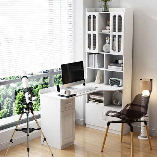 L-Shaped Corner Computer Desk  for Home Office or Study desk, Study