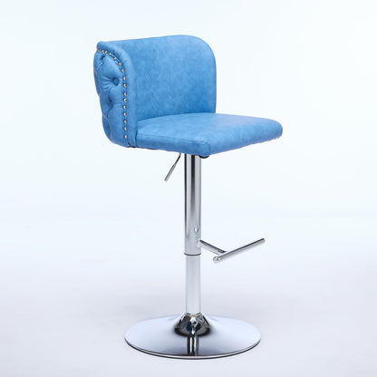 A&amp;A Furniture,Swivel Barstools Adjusatble Seat Height With Chrome