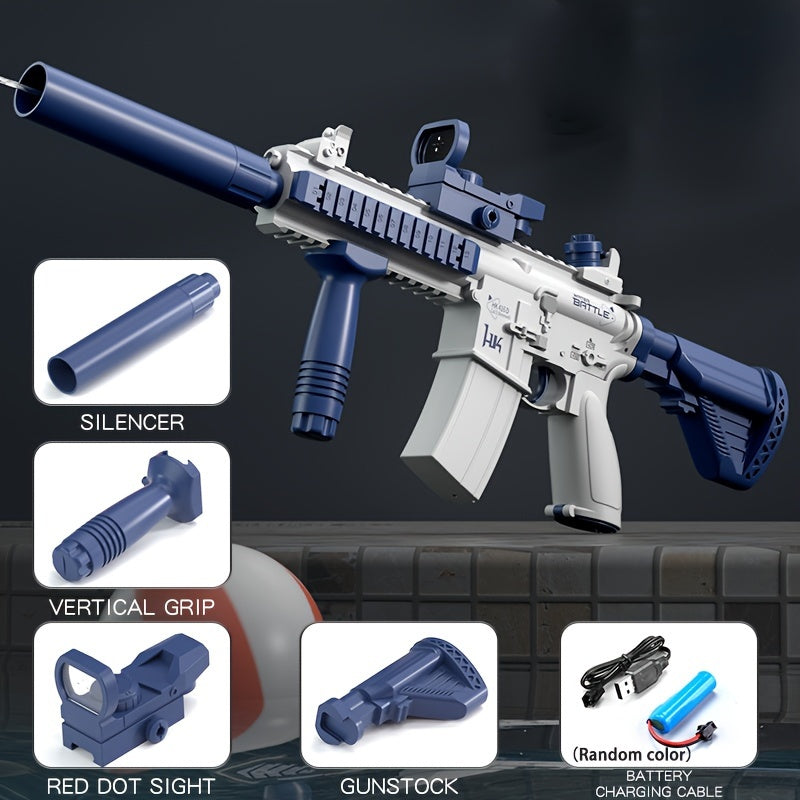[Halloween] Summer Outdoor Toy Gun, Electric Automatic High Speed Water Gun, Swimming Pool Summer Toys, As Halloween, Chrismas Gift