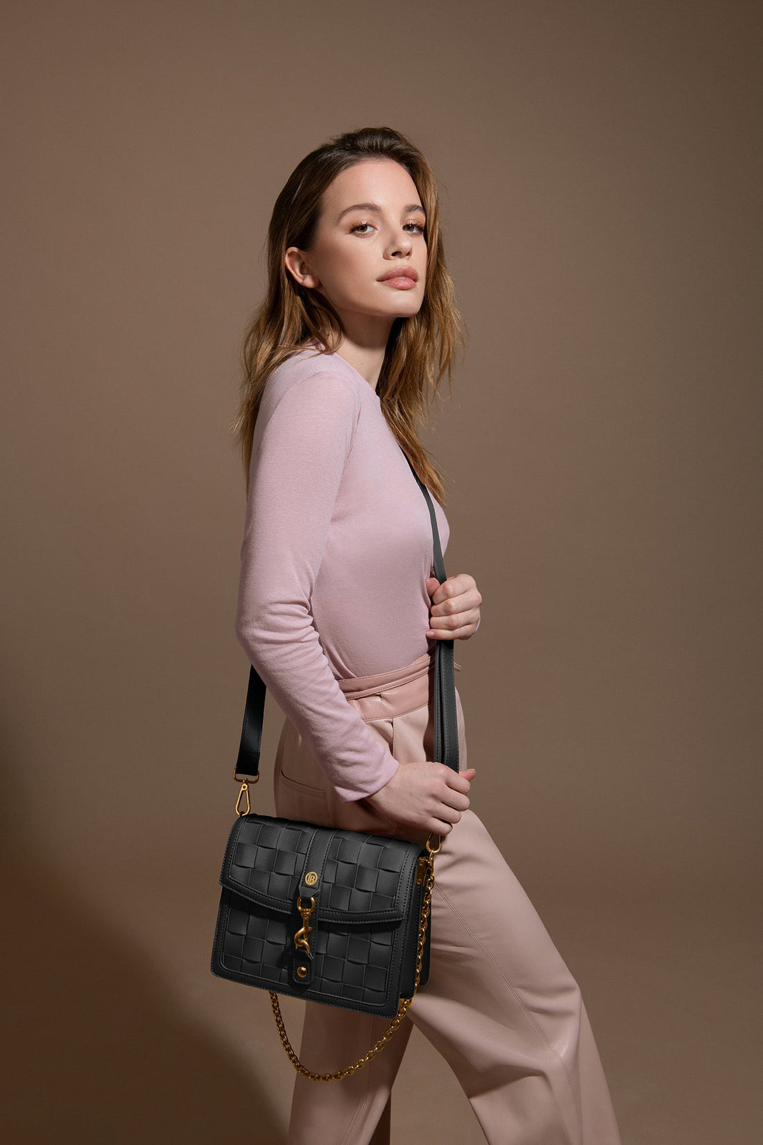 Daisy Black Vegan Shoulder &amp; Crossbody Bag
