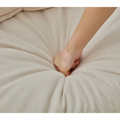 Modular Sofa,No Armrests,At will DIY,Corduroy ,Neck Pillow-Back Lounge