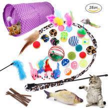 22-Piece Funny Cat Toy Set With Cat Tunnel - Interactive Pet Toys For