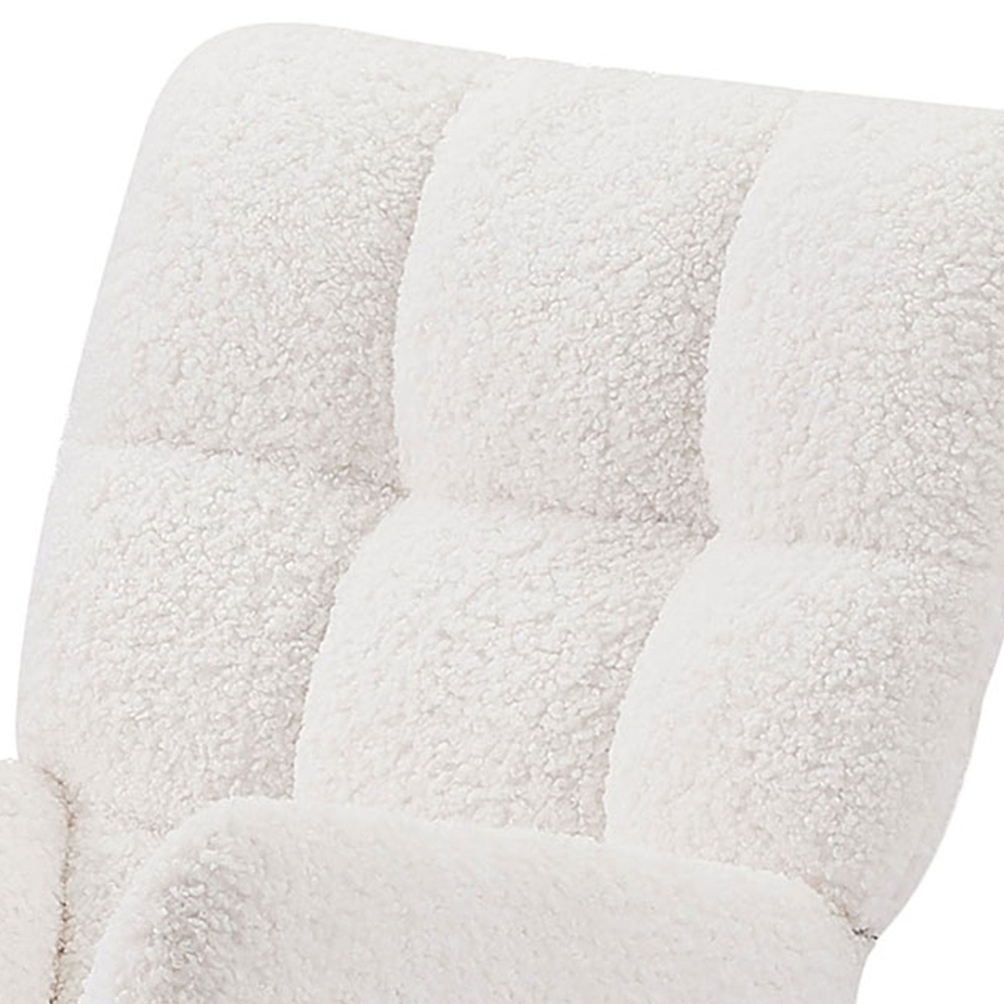 Comfy Upholstered Lounge Chair Rocking Chair with High Backrest, for