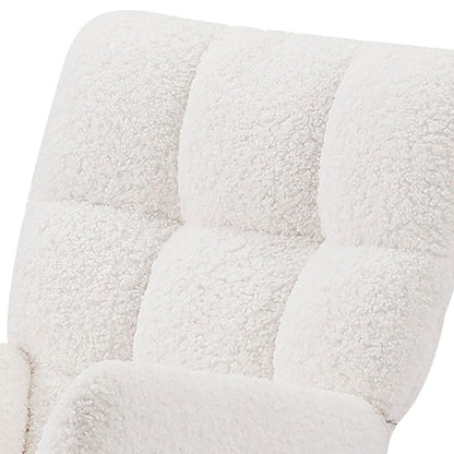 Comfy Upholstered Lounge Chair Rocking Chair with High Backrest, for