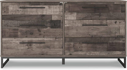 Neilsville 6 Drawer Dresser, Dark Brown