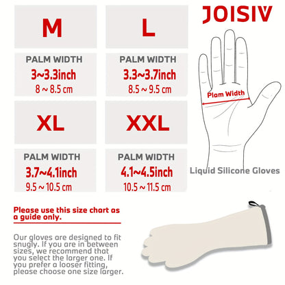 Heat Resistant Liquid Silicone Grill/Oven Gloves 1 Pair