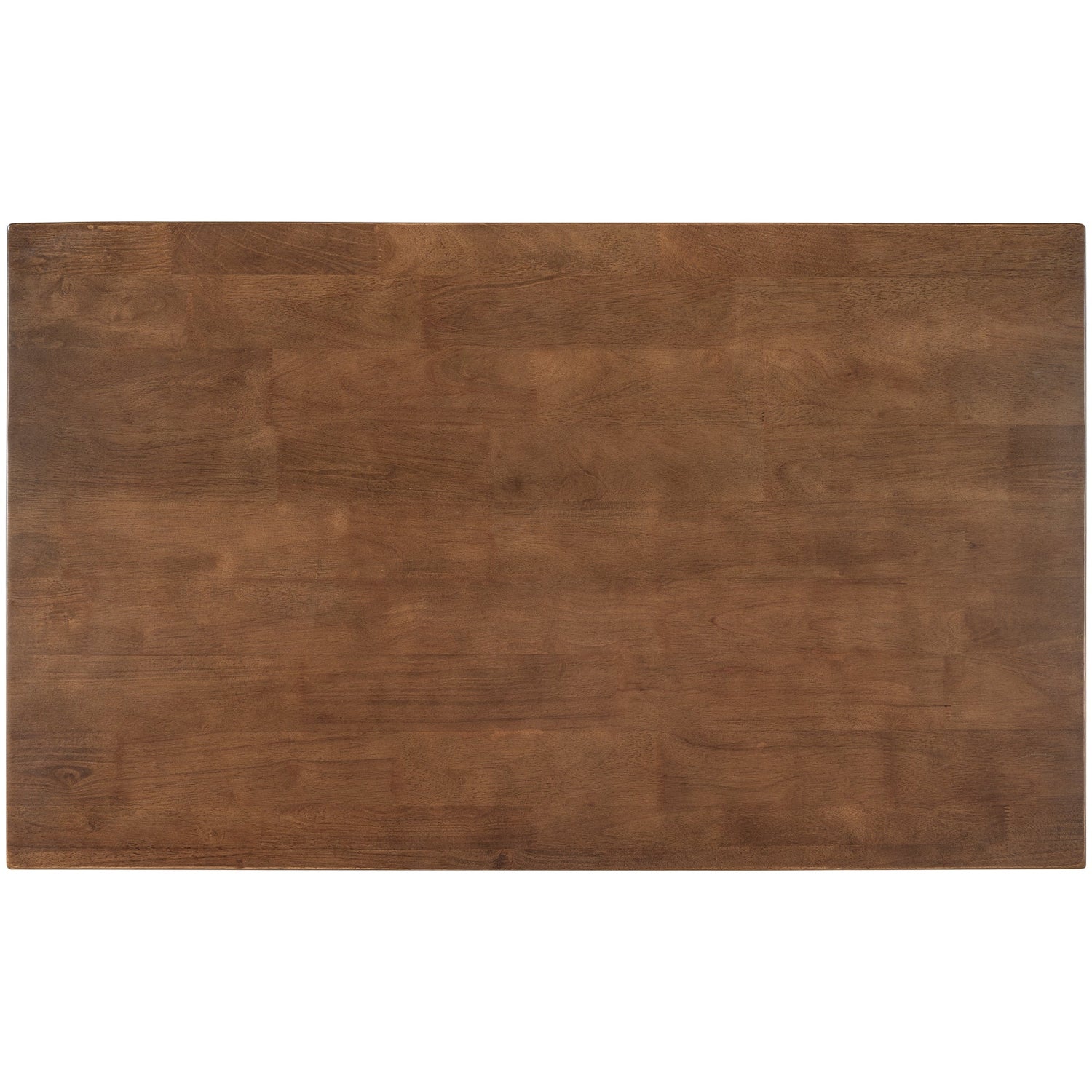 Solid Wood Rustic 45" Stationary Kitchen Island, Rubber Wood Butcher