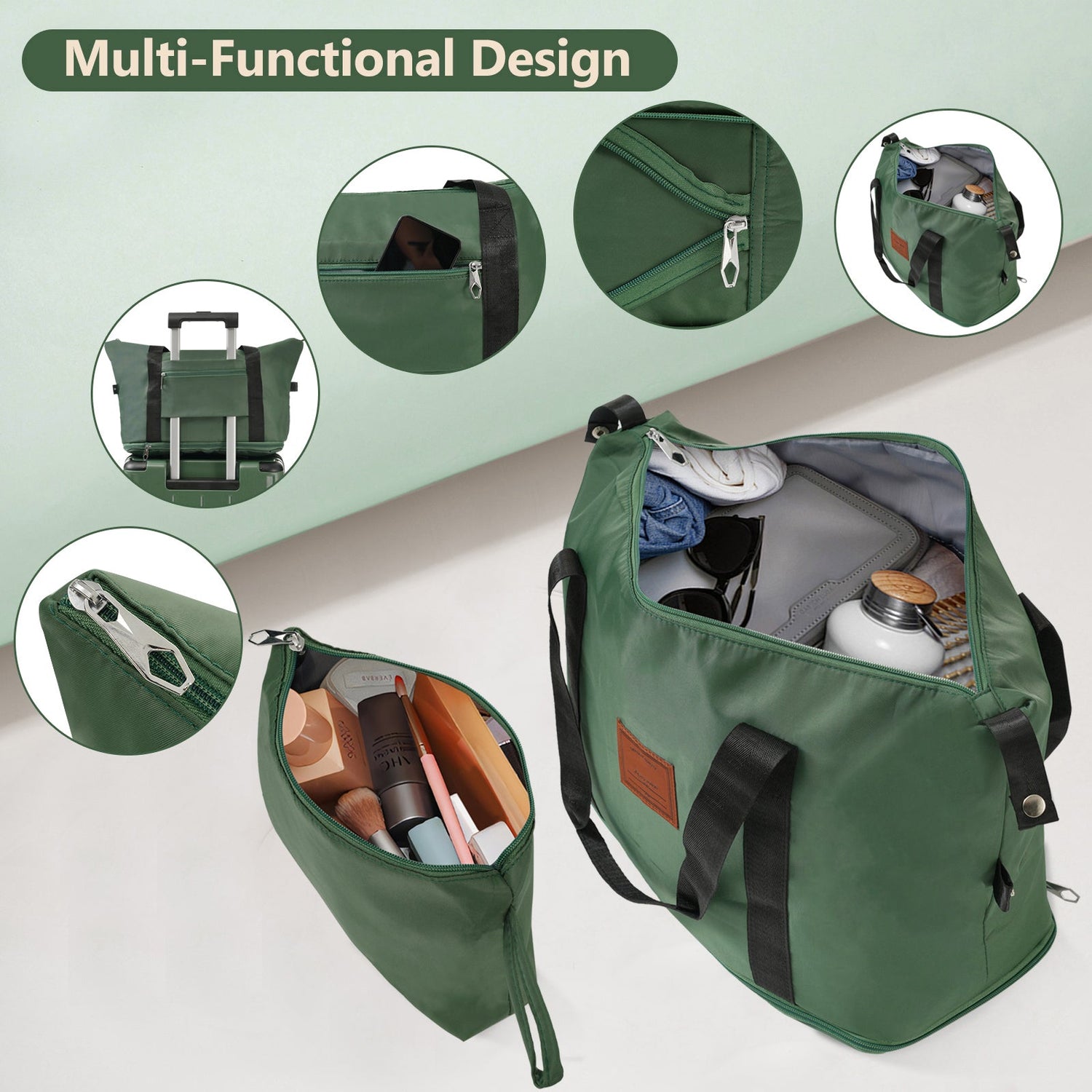 Hardshell Luggage Sets 6 Piece Suitcase Set, Expandable Lightweight