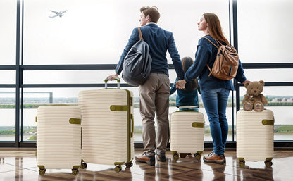 4 Piece Luggage Set Suitcase Set, ABS Hard Shell Lightweight