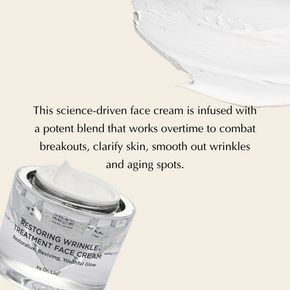 Restoring Wrinkle Treatment Face Cream – Vegan, Hypoallergenic,