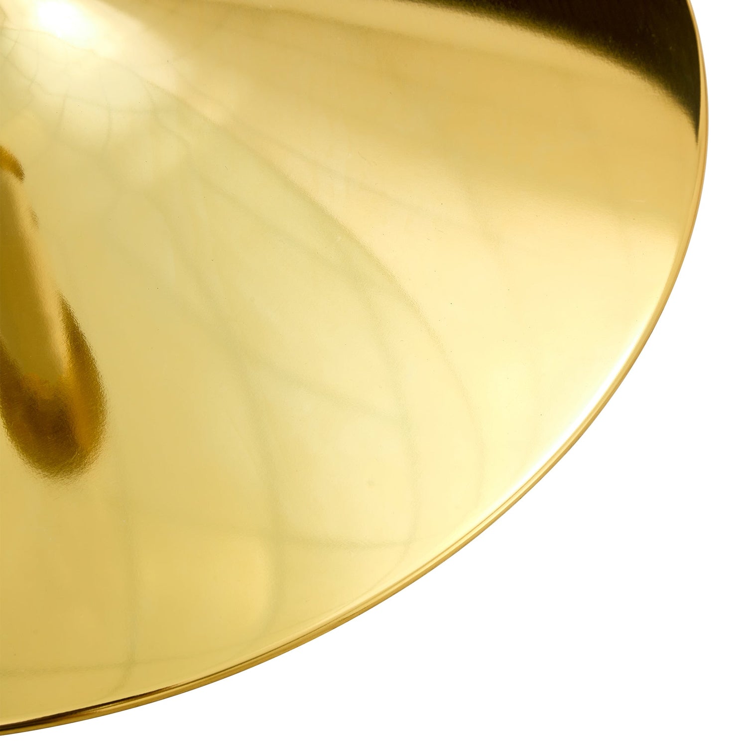 A 35-inch diameter glass top and a modern, minimalist round dining