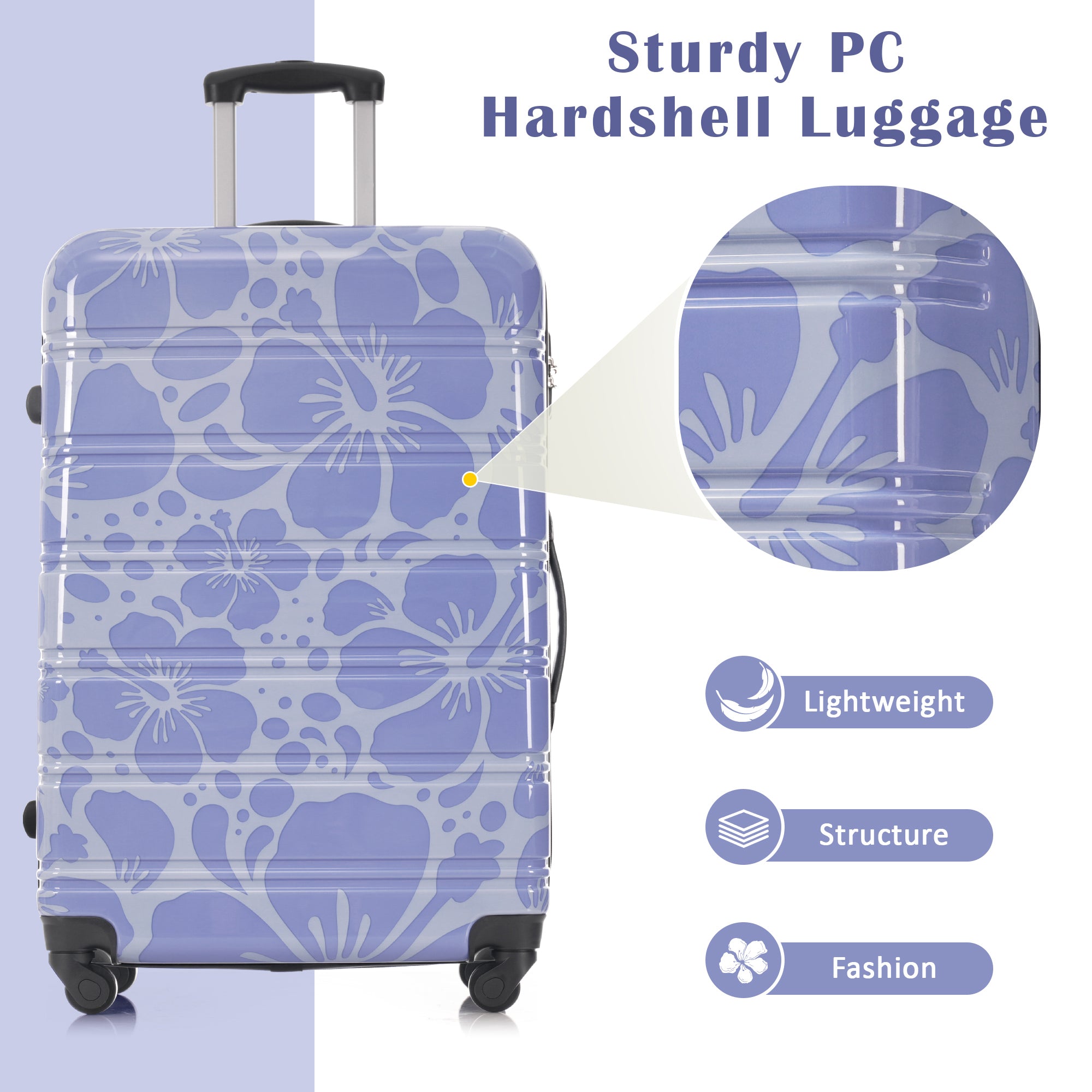 Hardshell Luggage Sets 3 pcs Spinner Suitcase with TSA Lock