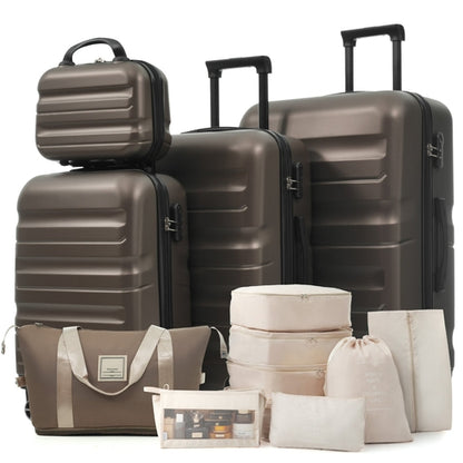 Hardshell ABS Luggage Set - Lightweight &amp; Durable Suitcases with Dual