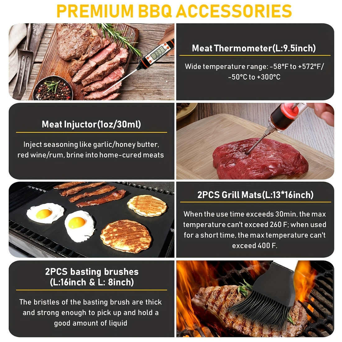 Heavy Duty Griddle Accessories Kit 34 pcs.