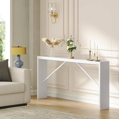Console Table, 62.2&quot; Long Sofa Table behind Couch, Narrow Entryway