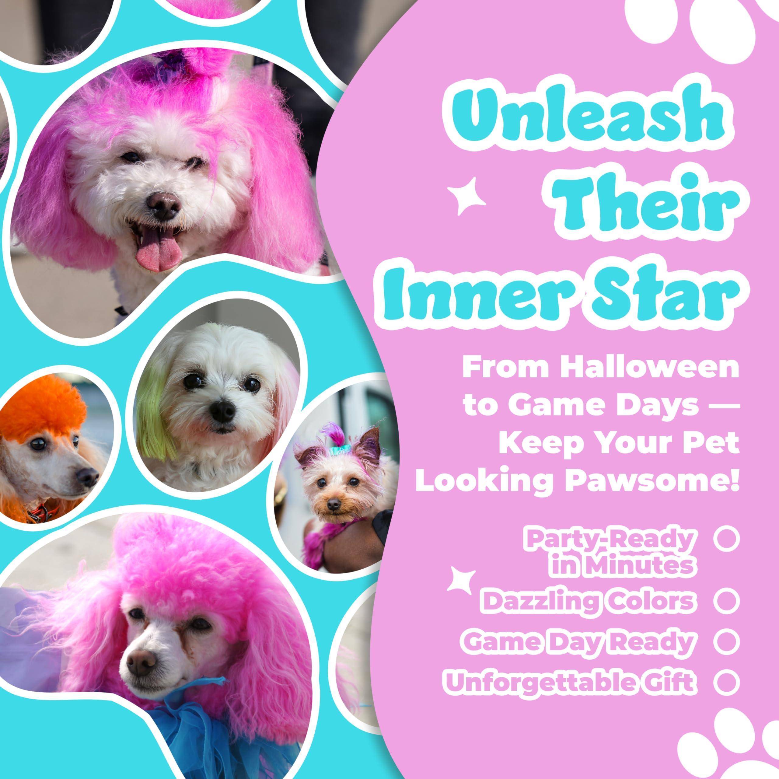 Dog Hair Dye  8 Color Dog Safe Hair Dye  Dog Dye Non Toxic &amp;
