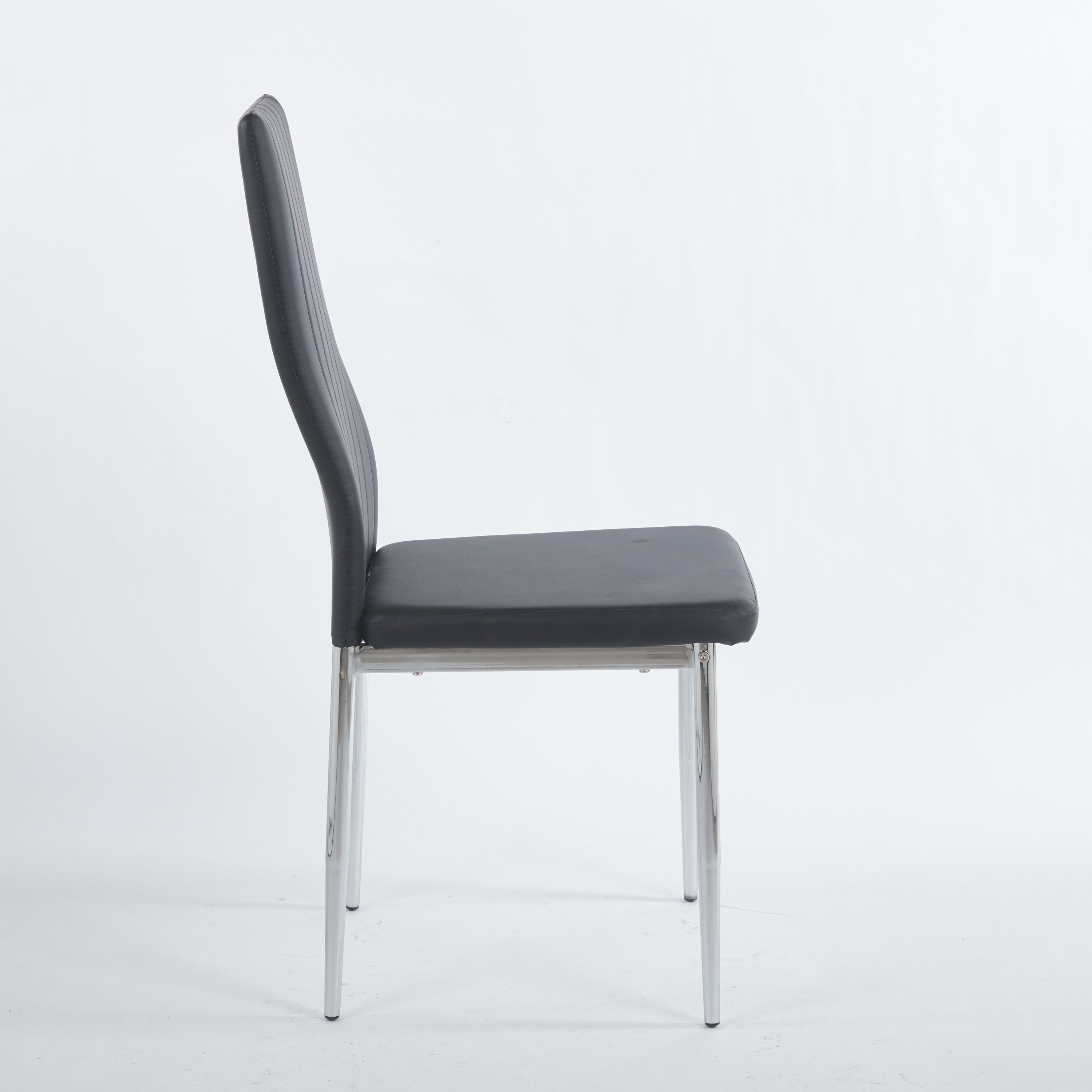 1+4,5pieces dining set, Table metal leg Mid-century Dining Table for