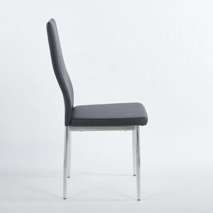 1+4,5pieces dining set, Table metal leg Mid-century Dining Table for